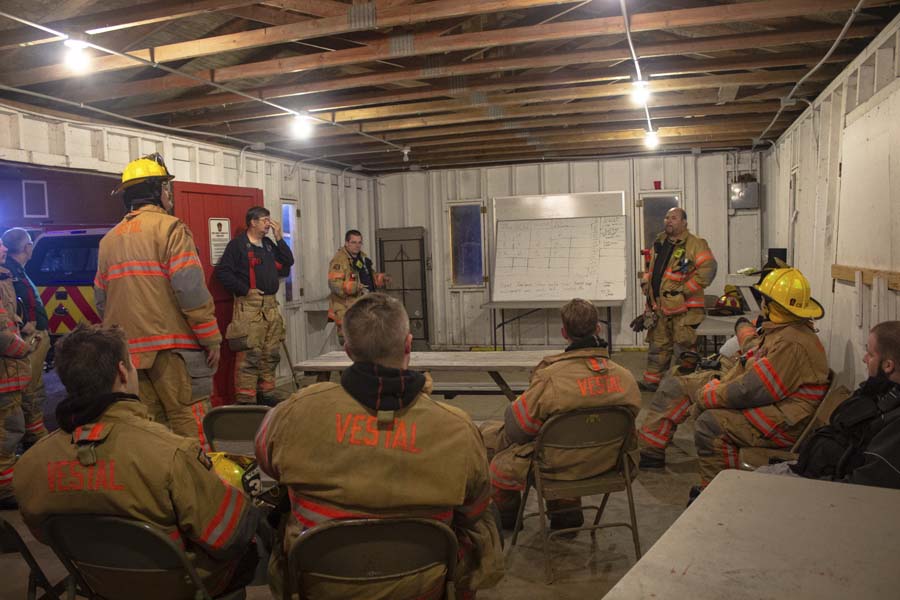 Joint Live Burn training with West Endicott at the Fred Singer Training Site