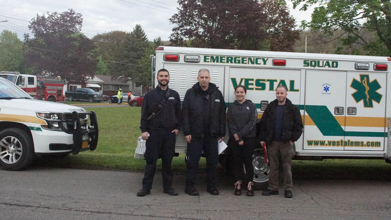 Vestal Fire Department Training with our Brothers and Sister from Vestal Emergency Squad and Vestal PD