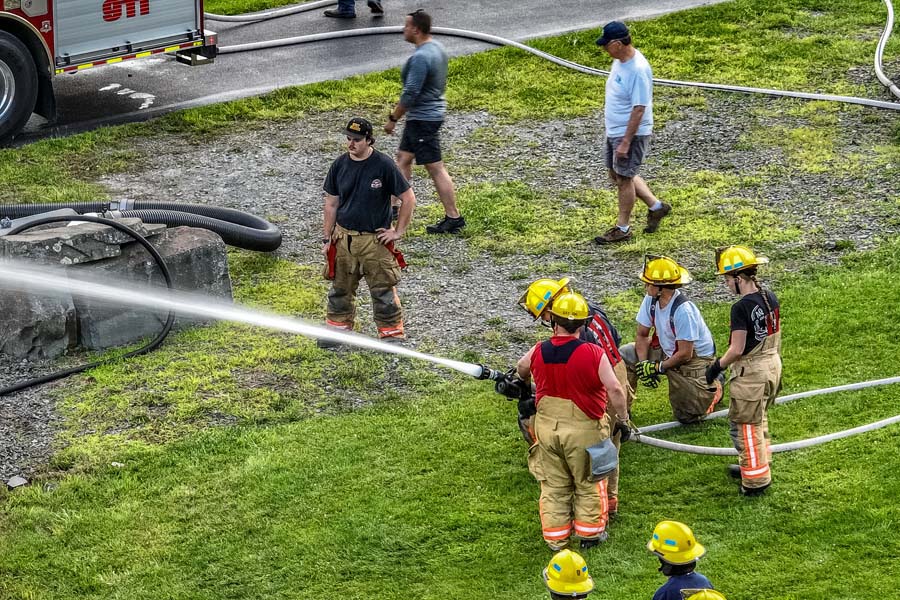 Department Training at the Underwood Dry Hydrant
