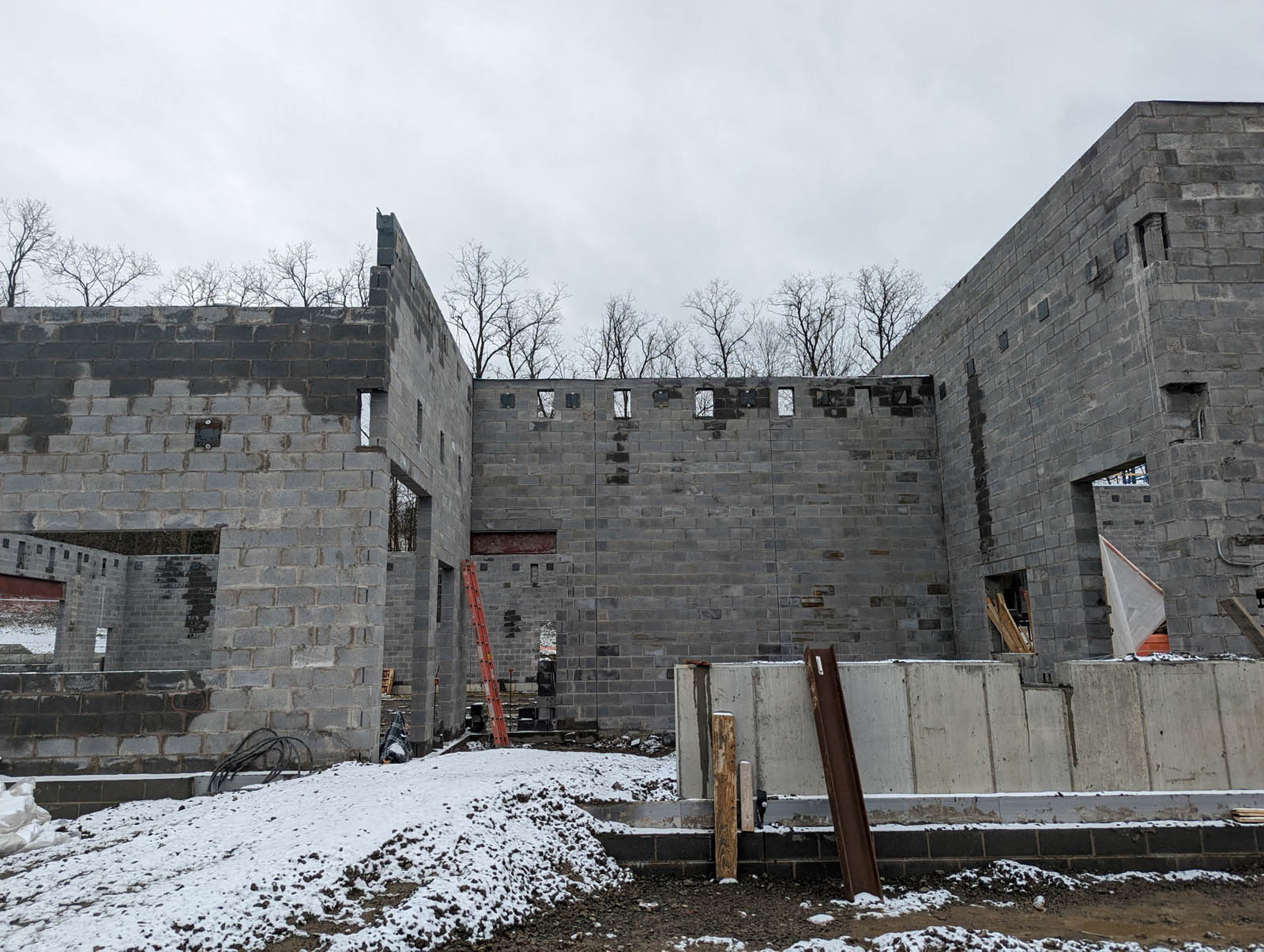 The Station 4 replacement continues to make headway with the west wall nearing completion